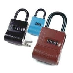 Olympus Lock Inc SL-100W | Key Storage Lock Box, 4-Digit Combination, Metal, Blue, With Hardened Steel Shackle