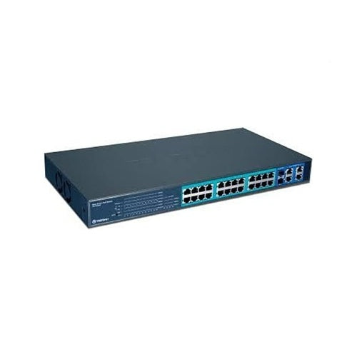OpenEye OE-CASWPOE-24 | PoE Switch, 28-Port, (24) 10/100 Mbps PoE RJ45, (4) 10/100/1000 Mbps Ports