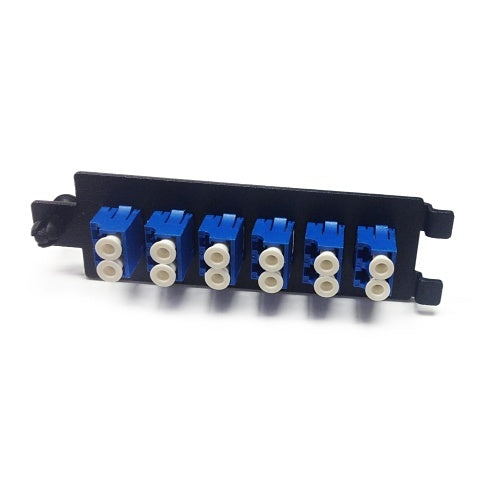 Optical Cable Corporation 6112SMDLCHD | HD Adapter Plate, Cold Rolled Steel, 12 Ports, Single Mode