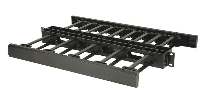 Legrand - Ortronics DHMC1RUW | Horizontal Cable Manager, Double Sided, 1 Rack Unit, White