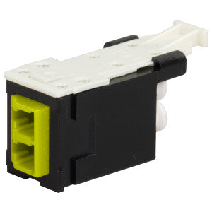 Ortronics HDFM-FLC2CI-00 | Infinium Series, HD Fiber Module, LC Duplex to LC Duplex, Black/Yellow