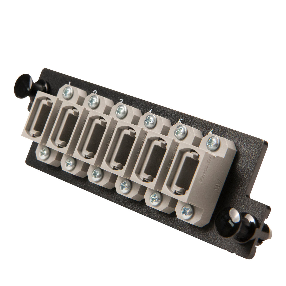 Legrand - Ortronics HDFP-MPA72ED | Infinium HDFP Mpo Adapter Panel, 6 Mpo, Gray