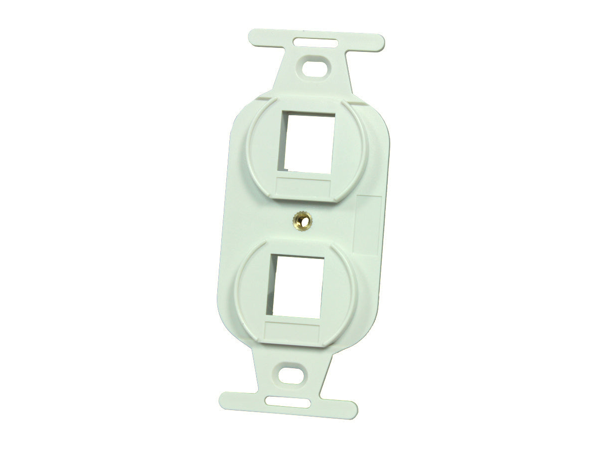 Legrand - Ortronics KS106S2 | 106 Frame, Keystone, 2 Hole, Fog White
