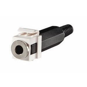 Ortronics KS14ST-88 | 1/4" Stereo Jack Module, Cloud White