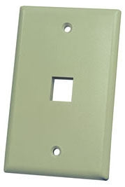 Legrand - Ortronics KSFPR1-13 | 1-Port Single Gang Faceplate, Electric Ivory