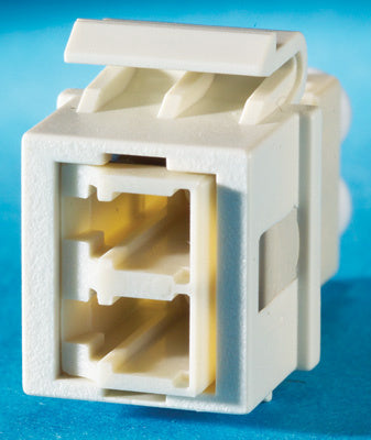 Legrand - Ortronics KSLC-99 | 1-Lc (2 Fibers) Fiber Keystone Module, Beige Adapter, Wiremold Ivory