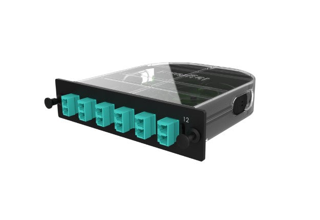 Legrand - Ortronics M2LCD12-50E3A1S | Q-Series Splice Cassette 12 Single Fiber, Lc Duplex, Om4, Ultra Performance
