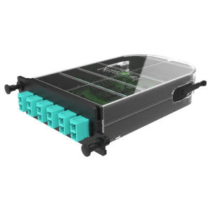 Ortronics M4LCD12-50ES3A1 | Momentum 2 Series, M4 Splice Cassette, 12-Fiber, 1RU, LC Duplex, Multimode - OM4, High Density, Tier 3, Method A