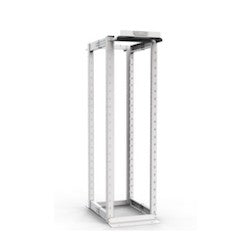 Ortronics MM2072132DAB38W | Mighty Mo 20 Dual Adjustable Base 4-post Rack, 45 Ru (7 Ft), Adjustable 21 -32 Depth, Sq. Hole Rails, White