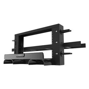 Ortronics MMOHR-2RU-B | Mighty Mo, Overhead Cable Pathway, Steel, 2 RU, Black, 6.75 H x 23.75 W x 7 D in.