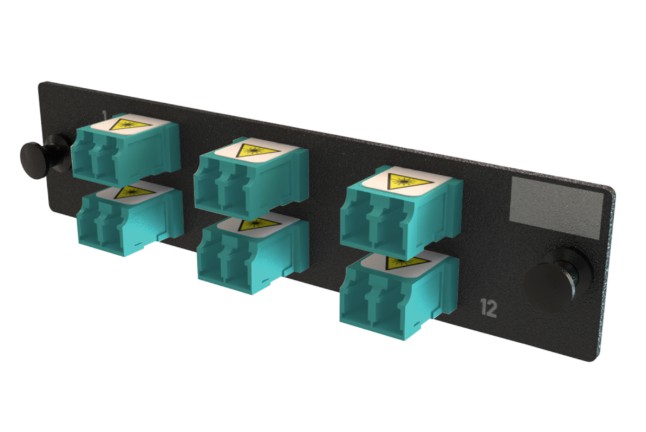 Ortronics OFP-LCD12ZC-K | Q-Series OFP Adapters 6 Keyed Front Keyed Rear LC Duplex Adapters, 12 Fiber
