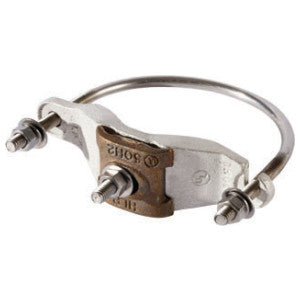 Ortronics PCU354 | Cable Tray Fitting, Pipe Clamp, Bronze, 3.2 to 4.5 (Pipe Outside Diameter) in, 3.5 to 4 (Pipe) in, 5 per Package pk
