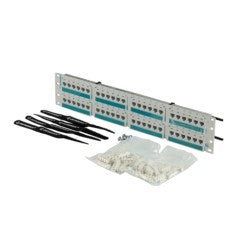 Ortronics PHD66U48-W | Clarity Cat 6 High Density Patch Panel With 6-Port Modules, 48-Port, White