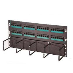 Ortronics PSD5E6U48HM | Clarity 5e Hinged 48-port Panel With Lower Cable Management Panel, Cat5e, Six-port Modules, 19 X 8.75