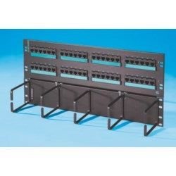 Ortronics PSD66U48HM | Clarity 6 Hinged 48-port Panel With Lower Cable Management Panel, Cat 6, Standard Density, Six-port Modules, 19 X 8.75