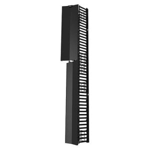 Ortronics QVMS710 | Q-Series Vertical Manager, ABS Plastic, 45 RU, Single-Side, Black, 7 ft. H x 10 W x 8.75 D in., Lightweight Plastic Assembly