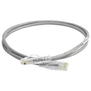 Ortronics RDC61007-08 | Cat 6A Copper Patch Cable, 28 AWG, 4-Pair, RJ-45 to RJ-45, Gray, 7 ft.
