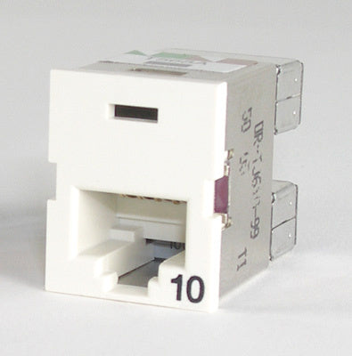 Legrand - Ortronics TJ610-99 | Clarity 10G Tracjack, T568A/B, 180 Degree, Wiremold Ivory