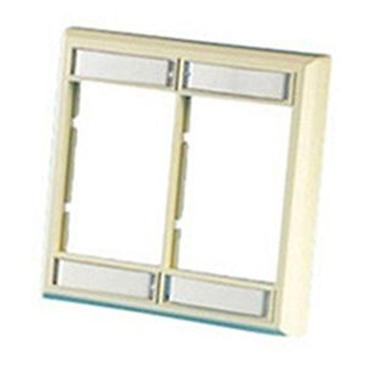 Legrand - Ortronics 40300159 | Series II Low Profile Faceplate, Dual Gang, Fog White