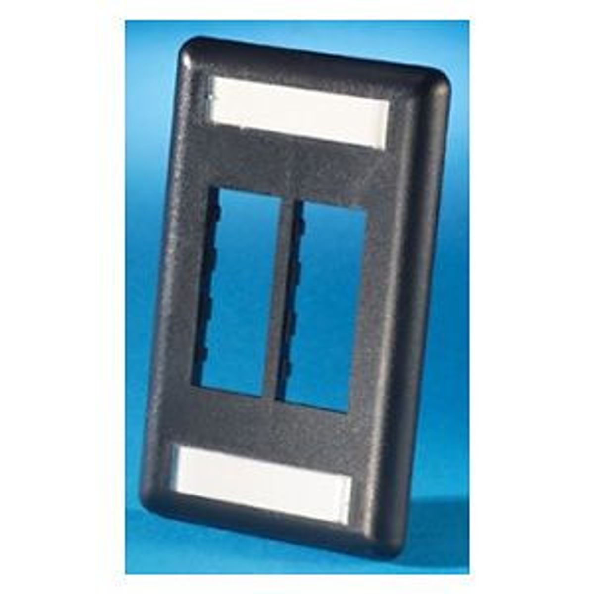 Legrand - Ortronics 40300546-00 | TracJack Plastic Faceplate, 4-Port, Single Gang, Black