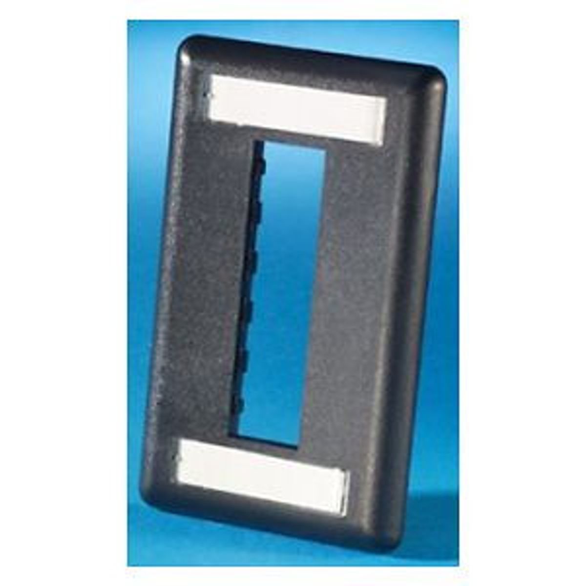 Legrand - Ortronics 40300547-00 | TracJack Plastic Faceplate, 3-Port, Single Gang, Black