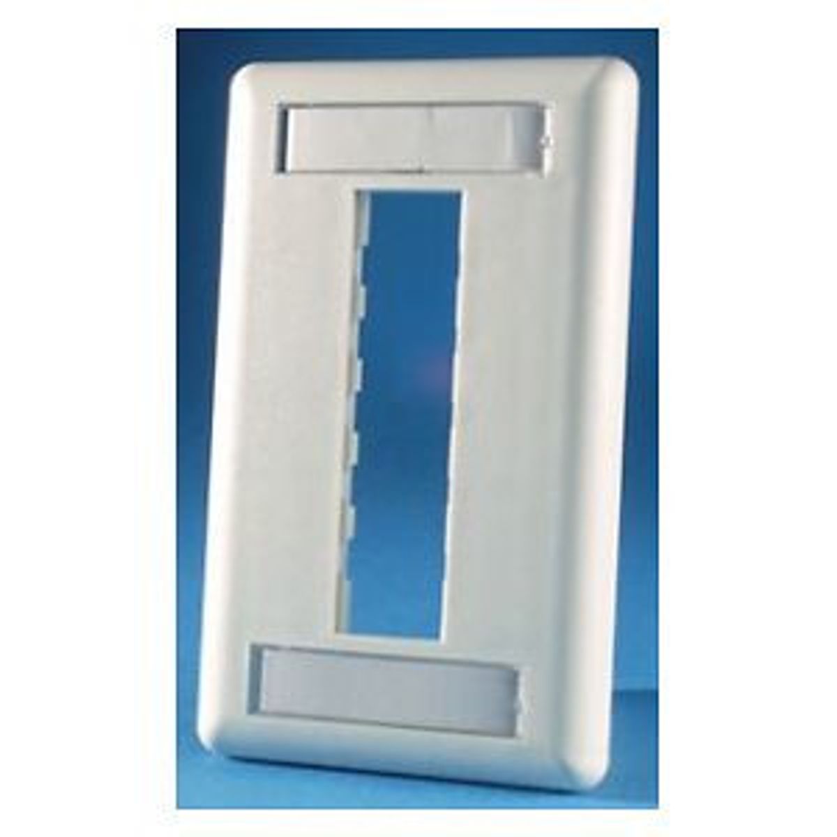 Legrand - Ortronics 40300547-88 | TracJack Plastic Faceplate, 3-Port, Single Gang, Cloud White