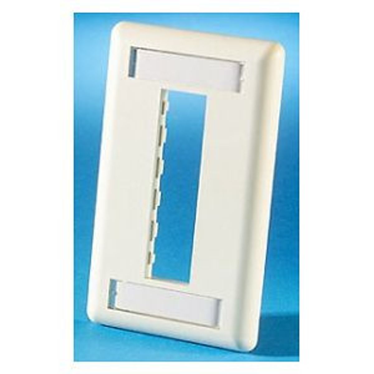 Legrand - Ortronics 40300547-99 | TracJack Plastic Faceplate, 3-Port, Single Gang, Wiremold Ivory