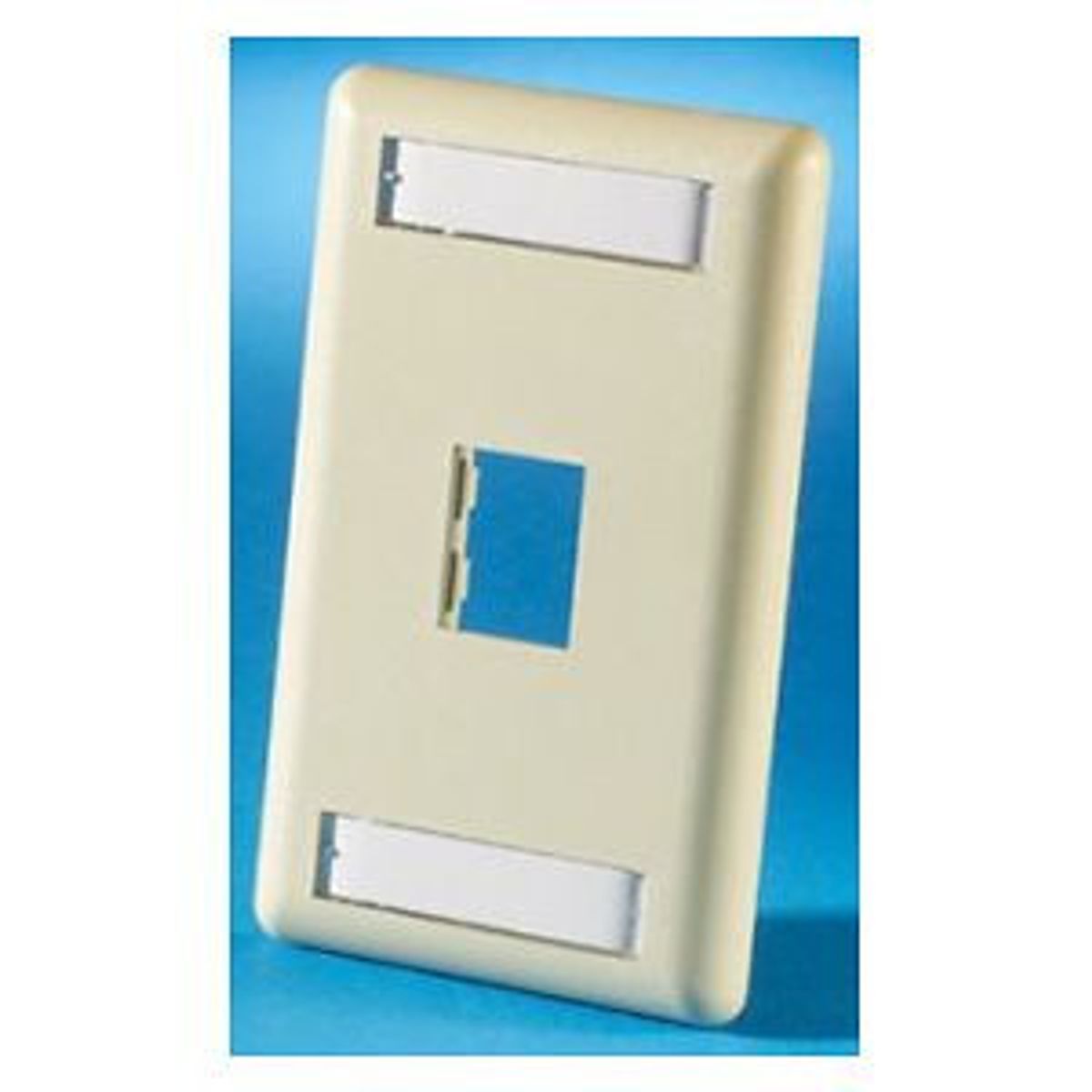 Legrand - Ortronics 40300549-13 | TracJack Plastic Faceplate, 1-Port, Single Gang, Electrical Ivory
