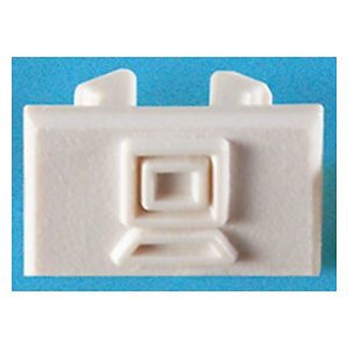 Ortronics 40309200 | Colored Snap-In Icon ( Data ), Fog White