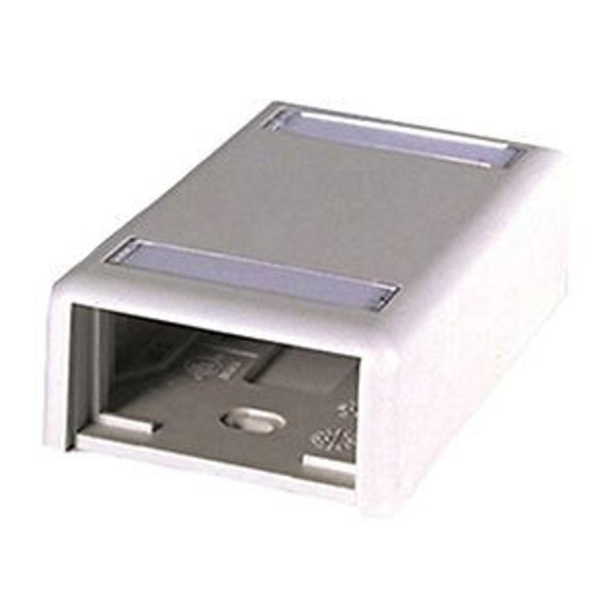 Legrand - Ortronics 404S21X1U | Series II Plastic Surface Mount Box, 2-Port, Fog White