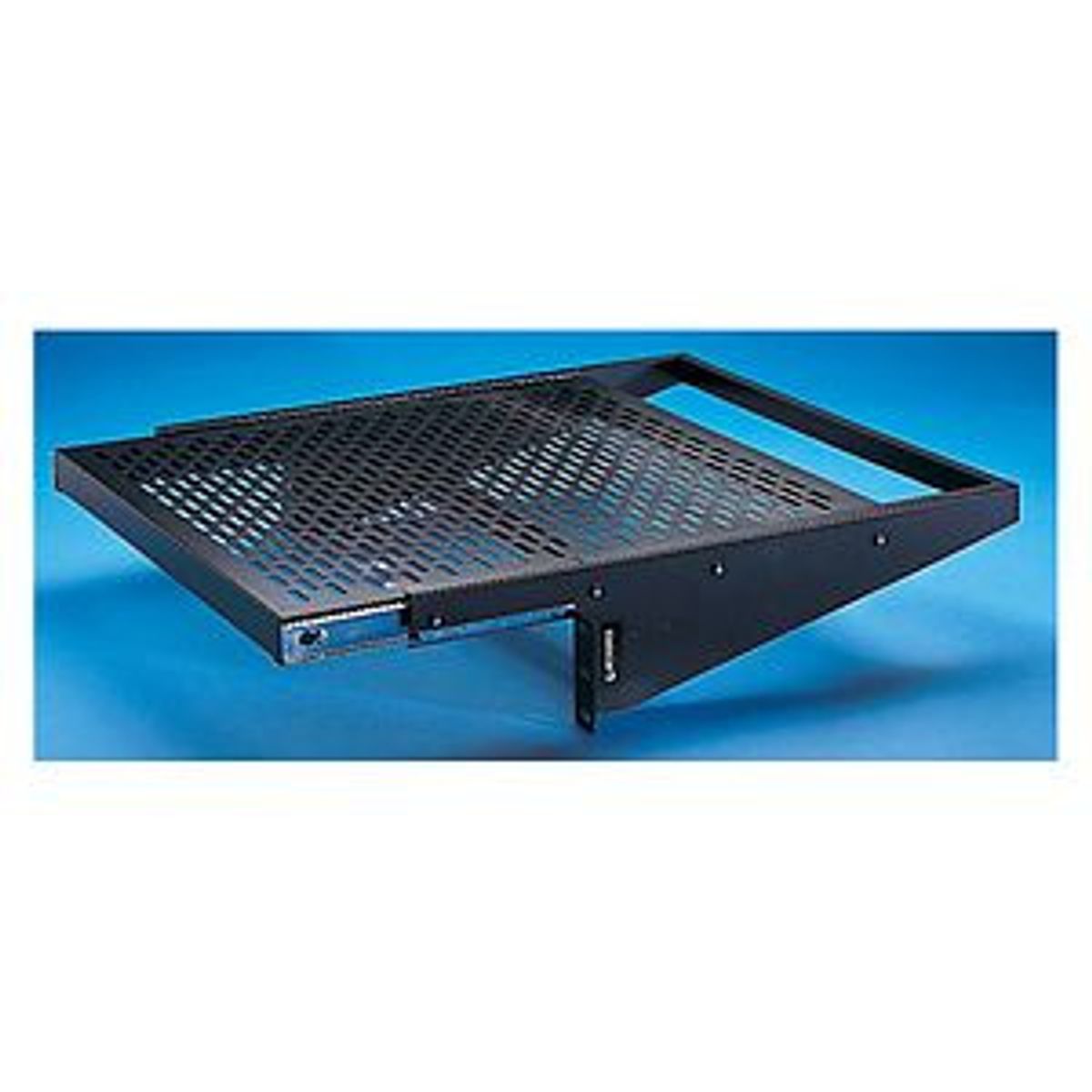 Legrand - Ortronics 604044938 | Vented Equipment Shelf, Sliding, Black, 4 x 19 x 18 in.