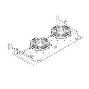 Legrand - Ortronics HDCM-002 | High Density Cable Manager, Black, 1.73 in. H, 11.2 in. W, 17.7 in. L