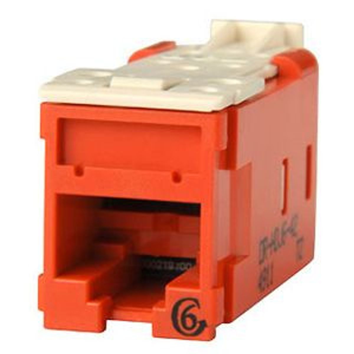 Legrand - Ortronics HDJ6-42 | Clarity Cat 6 High Density Jack T568A/B, Red