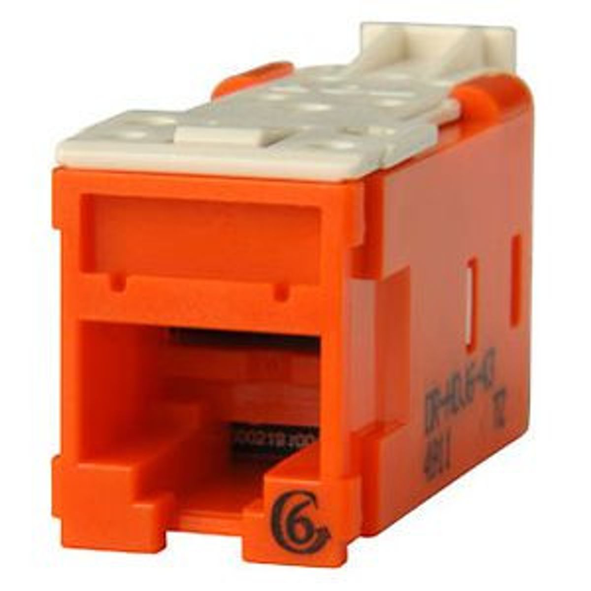Legrand - Ortronics HDJ6-43 | Clarity Cat 6 High Density Jack T568A/B, Orange