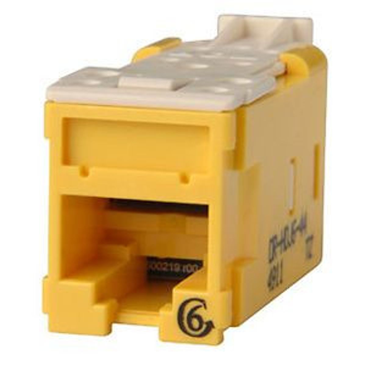 Legrand - Ortronics HDJ6-44 | Clarity Cat 6 High Density Jack T568A/B, Yellow