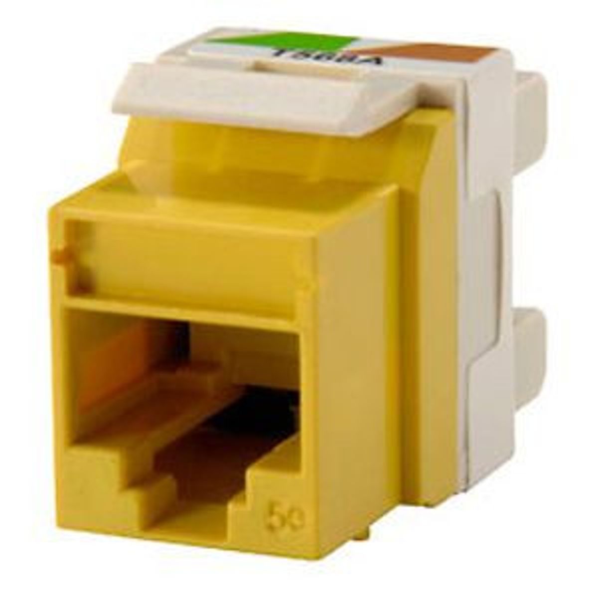Legrand - Ortronics KS5E-44 | Keystone Category 5e Jack, Yellow