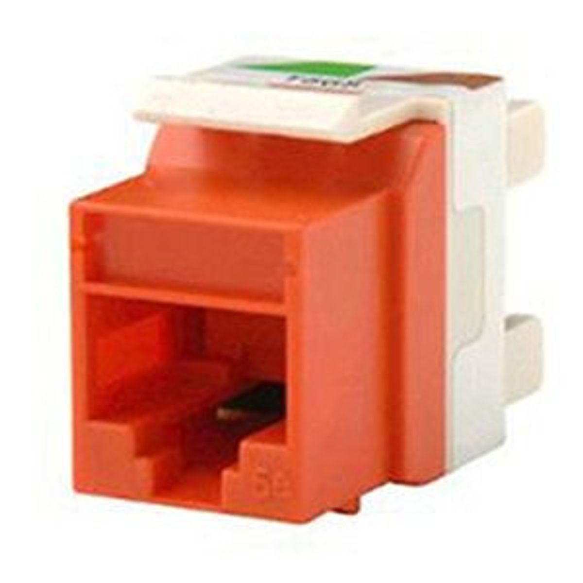 Legrand - Ortronics KS5EA-43 | TechChoice Cat 5e Keystone Jack, Dark Orange
