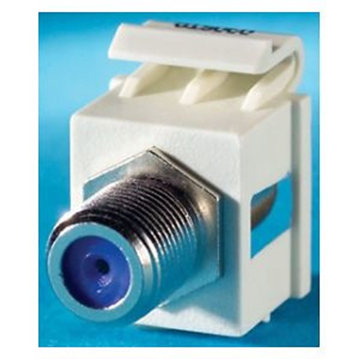Legrand - Ortronics KSFCN-88 | TechChoice Keystone F-Connector Module, Cloud White