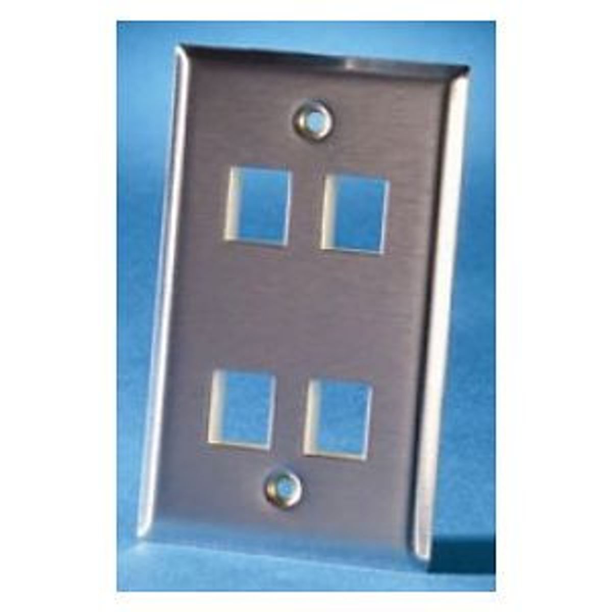 Legrand - Ortronics KSSS4 | TechChoice Faceplate, Stainless Steel, 1-Port