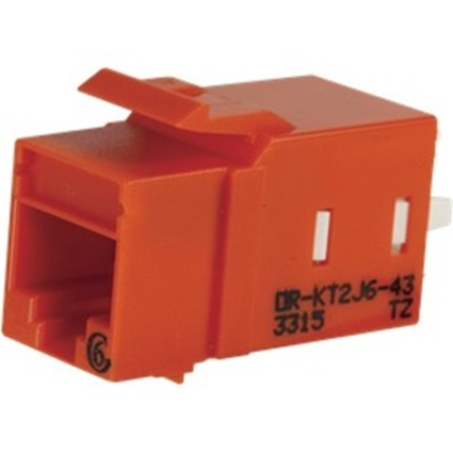 Legrand - Ortronics KT2J6-43 | TechChoice Keystone Cat 6 Jack, Orange