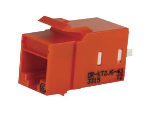 Legrand - Ortronics KT2J6-43 | TechChoice Keystone Cat 6 Jack, Orange