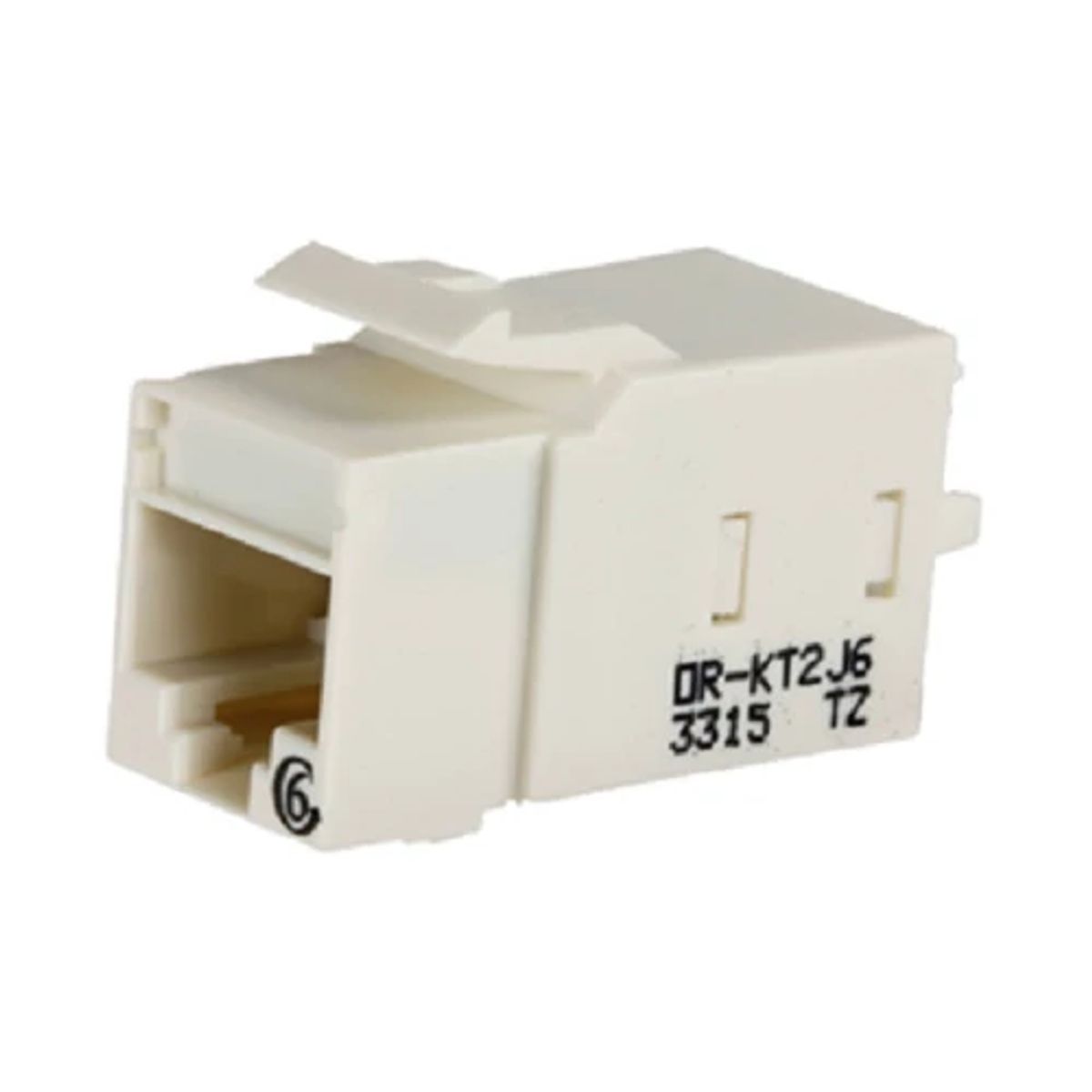 Legrand - Ortronics KT2J625 | Jacks and Modules, Nickel Plating, Fog White, Cat 6, 1-Port, T568A/B