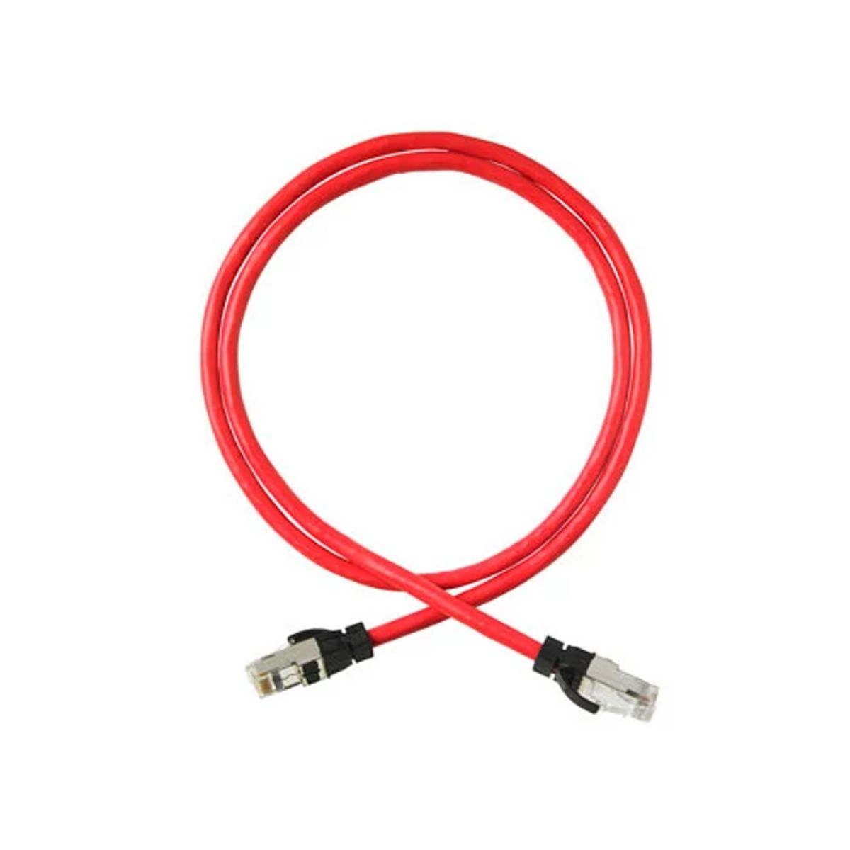 Legrand - Ortronics MCS6A07-02 | Clarity Series Cat 6A, PVC, 26 AWG FTP, Stranded, 4-Pair, RJ-45 to RJ-45, Modular Patch Cord with Shielded Plug 7 ft., Red