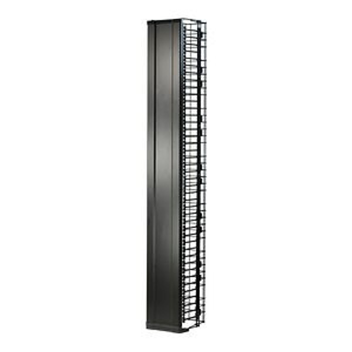 Legrand - Ortronics MM20VMD710-B | Mighty MO 20 Cable Manager with Door, Double-Sided, Vertical, Black, 77 H x 10.5 W x 15 in.D