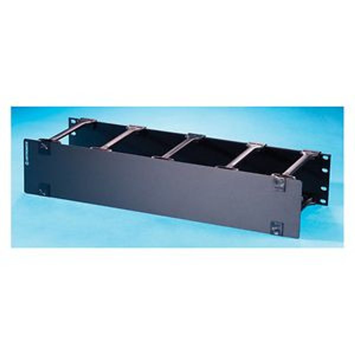 Legrand - Ortronics MM6HM62RU | Mighty MO 6 Cable Management Panel with Cover, Horizontal Mount, 2RU, 3.5 H x 19 W x 6.77 in. D
