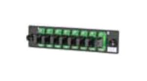 Legrand - Ortronics OFP-MPA96CA | 8 Port Panel MPO (96 Fibers) Sm Loaded Feed Thru Adapters, Type A, Green