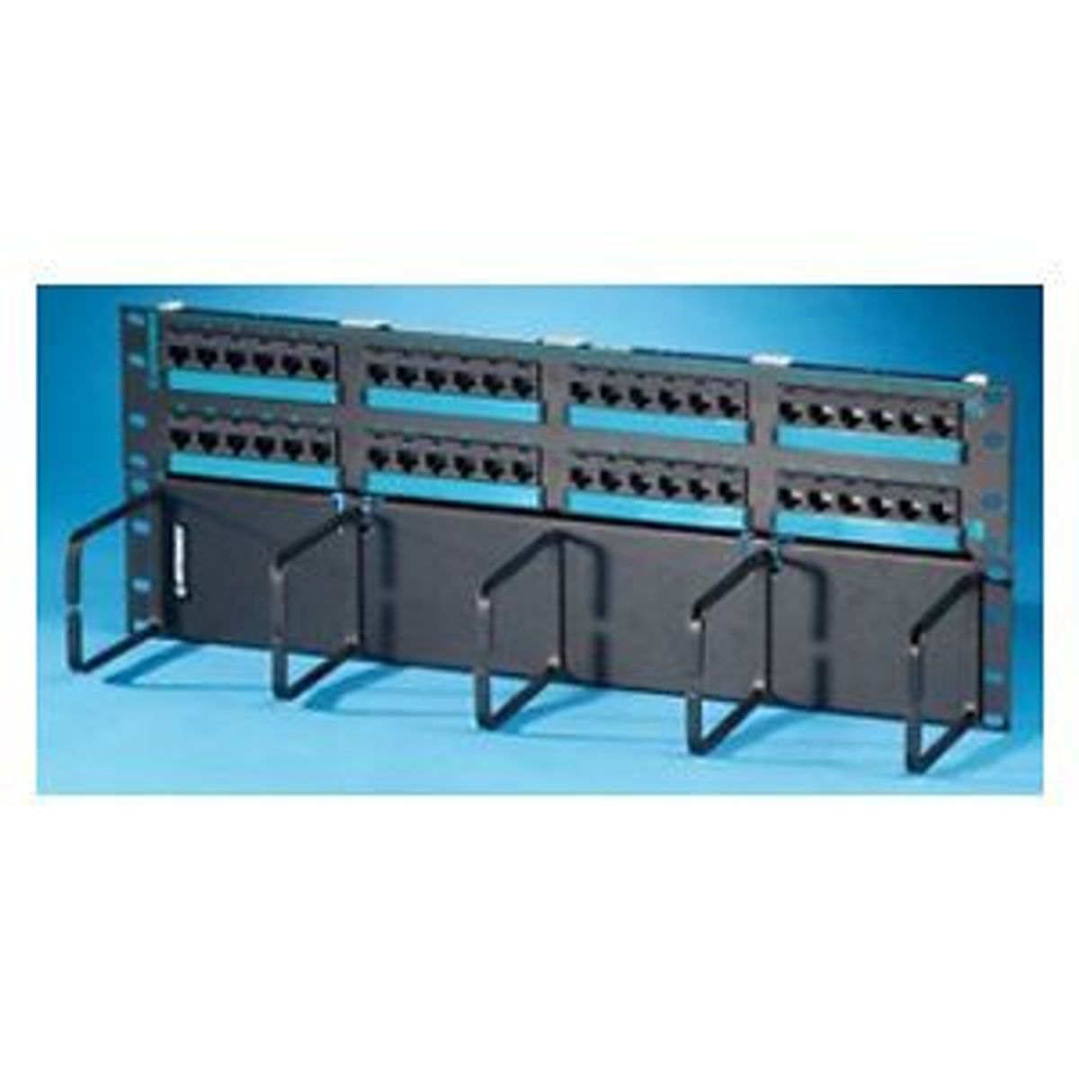 Legrand - Ortronics PHD66U48HM | Clarity Cat 6 High Density Patch Panel With 6-Port Modules and Lower Cable Manager, 48-Port