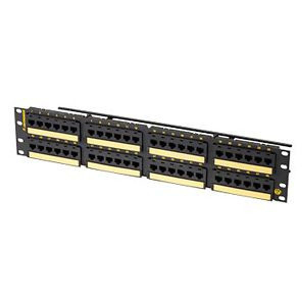 Legrand - Ortronics PHD6AU48 | Clarity Cat 6a High Density Patch Panel With 6-Port Modules