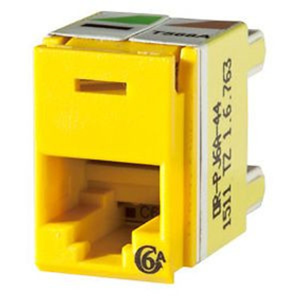 Legrand - Ortronics PJ6A-44 | Clarity Cat 6a Panel Jack - Rear Load, Yellow