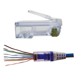 Legrand - Ortronics PJS6A | Clarity, Panel Jack, Cat 6a, Nickel-Plated, 22 to 26 AWG, Shielded, Silver, 22.35 H x 14.22 W x 38.86 D mm